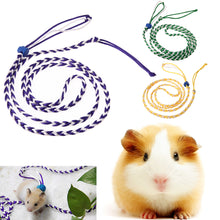 Load image into Gallery viewer, Adjustable Pet Leashes Cotton Rope Harness for Rat Mouse Hamster