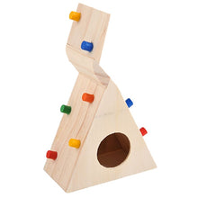 Load image into Gallery viewer, Wooden Colorful Scaling Ladder Fun Toy