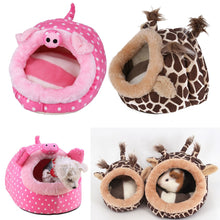 Load image into Gallery viewer, Dot Leopard Beds Warm Winter Rat Beds