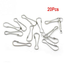 Load image into Gallery viewer, 20 Pcs Pet Rat Hammock Clips Metal Hooks Lanyard Cage Accessories stainless steel Hooks Holder Bed hanger